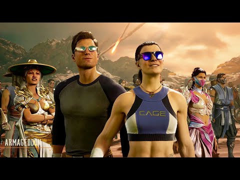 Mortal Kombat 1 Characters Meet Their Other Timeline Self Scene MK1 (2023)