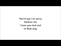 Sam Smith-Not In That Way/Can't Help Falling In Love Lyrics