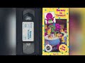 Barney In Concert 1991 1992 VHS Release Black VHS