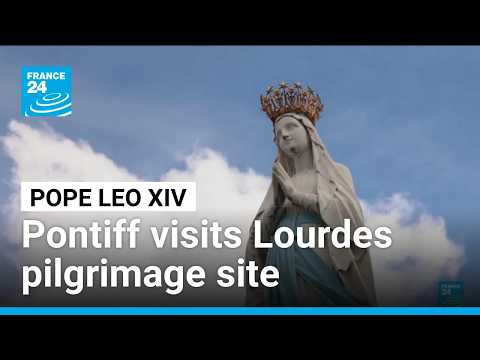 Pope Leo visits Lourdes pilgrimage site