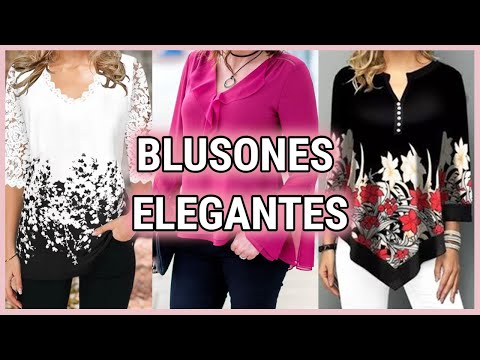 BLUSONES ELEGANTES de MODA 2022/ BLUSAS LARGAS y BLUSONES de ESTILO FINO Y ELEGANTE