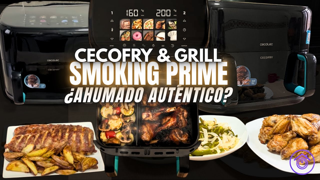 Silvia Jiménez probando la Cecofry&Grill Smokin Prime 11000 de Cecotec en Hogarsys
