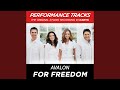 For Freedom (Low Key Performance Track Without Background Vocals; Low Instrumental Track)