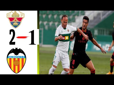 Valencia vs Elche  1 - 2 #full match highlights | All goals and more