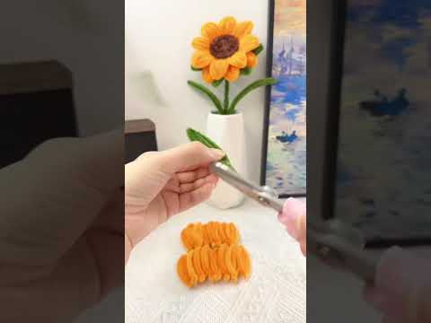 扭扭棒手工教程-向日葵花朵diy #tulip #柏树盆景 #diy #民间手艺人 #娱乐 #handmade #手工diy #flowers #教程 #paper