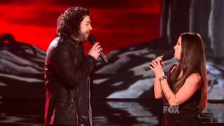 X Factor Finals - Josh Krajcik &amp; Alainis Morissette - Uninvited