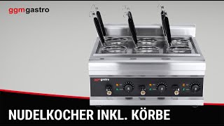 Cuiseur à pâtes électrique – 3 kW – incl. 4 paniers