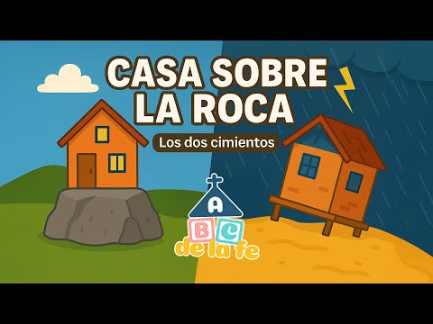 Parábola de los dos cimientos (La casa sobre la roca) | Catequesis infantil