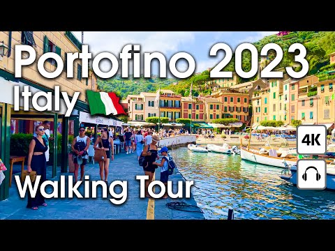 Portofino 🇮🇹 Italy, Touristic Center [ 4K ] Walking Tour