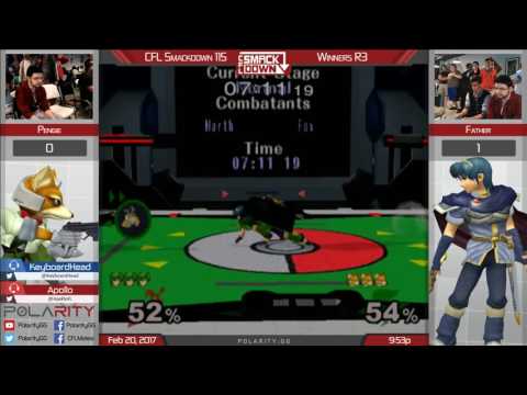 CFL Smackdown 115 Melee - Father (Marth) vs Pengie (Fox) - Winners R3