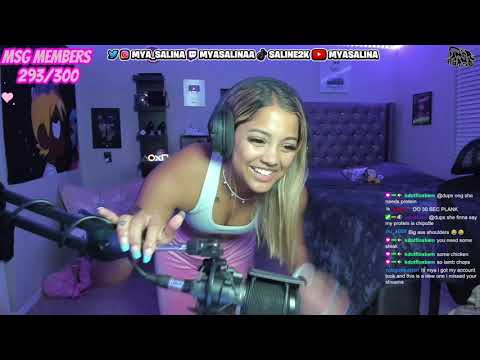 CAN MYA SALINA DO A PUSHUP?