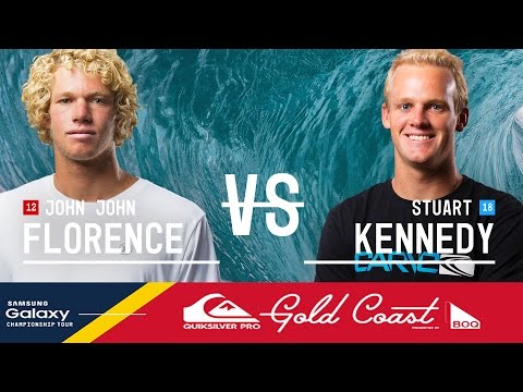 John John Florence vs. Stuart Kennedy - Quiksilver Pro Gold Coast 2016 Quarterfinals