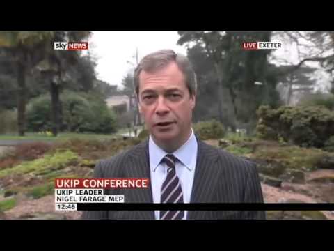 Sky News - Nigel Farage on rise of UKIP and policies, Spring Conference (23Mar13)