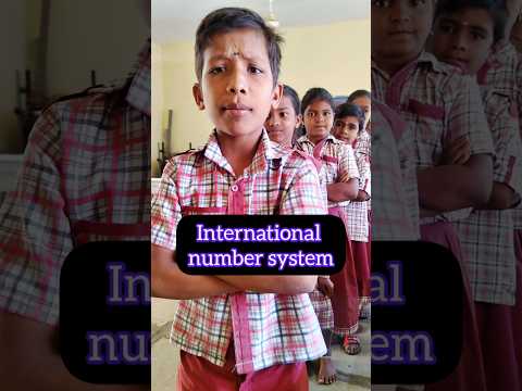 International number system #education #maths #school #students #youtubeshorts #donate #trending