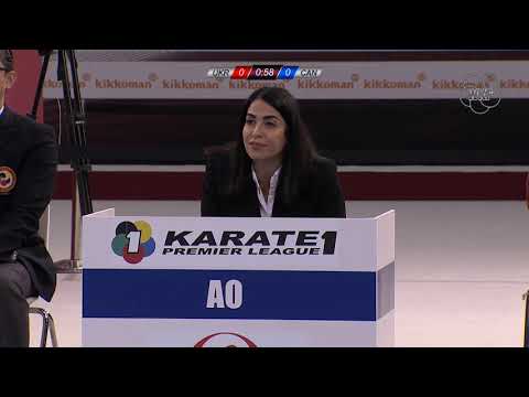 Halyna Melnyk (UKR) vs Melissa Bratic (CAN) -68kg. Madrid K1 Premier League 2019 Bronz Medals