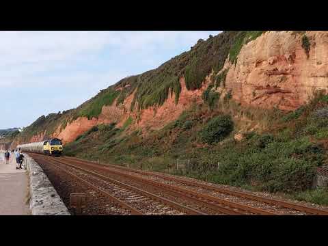 Colas Rail Class 70 - Dawlish Seawall