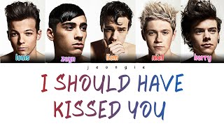 One Direction - I Should Have Kissed You (Color Coded - Lyric)