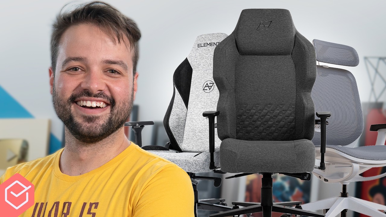 Qual a MELHOR CADEIRA ERGONÔMICA!? TESTEI TODAS da ELEMENTS! // ASTRA, MAGNA, JOPLIN, TITAN XL