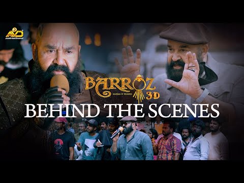 Mohanlal on set as a Director / Actor - BARROZ : Behind The Scenes