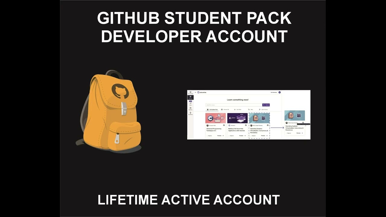 Github Student Developer Account, Service, Lifetime Activated
