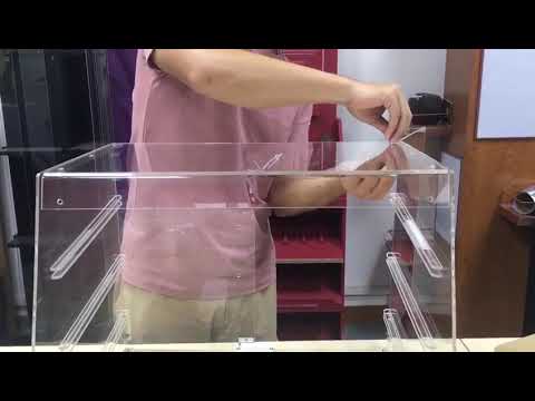 Clear acrylic 3 tiers bread display stand