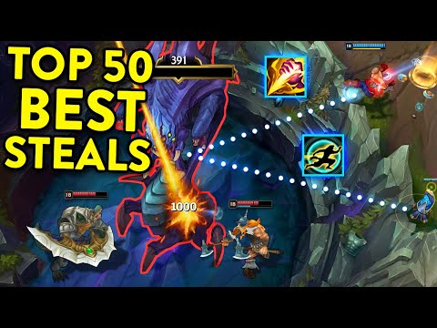 TOP 50 BEST CALCULATED STEALS IN LEAGUE OF LEGENDS