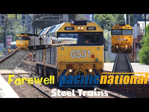Goodbye Pacific National Steel Trains | The fatal end of Pacific National Steel!