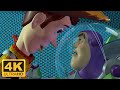 Toy Story 1995 Woody Buzz Fight Woody VS Buzz Woody Buzz Argue Remastered 4K 60FPS