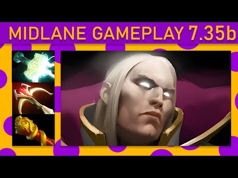 ⭐Dendi Invoker 15+ Kills! Mid Gameplay 7.35b - Dota 2 Top MMR