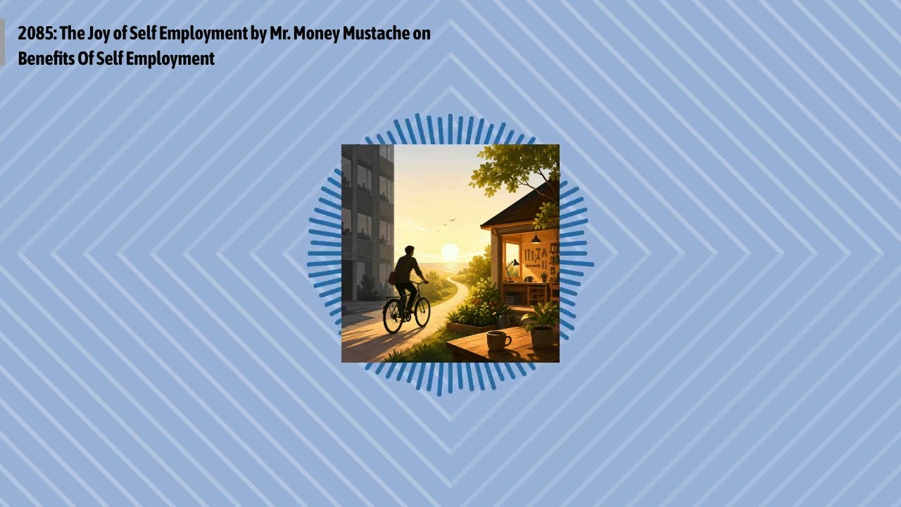 2085: The Joy of Self Employment by Mr. Money Mustache on Benefits Of Self Employment | Optimal...