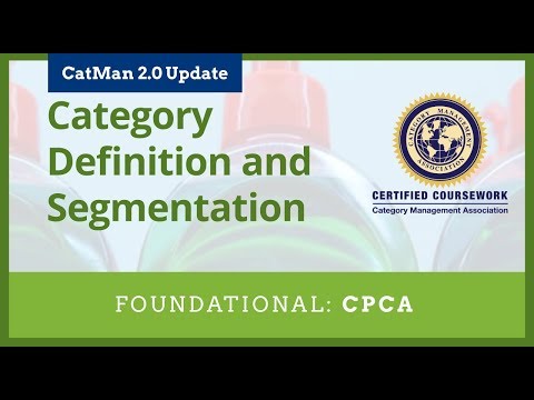 Category Def and Seg Course Preview