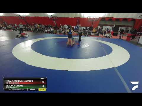 122-127 Lbs Round 3 - Lydia Segerson-Hutter, Women In Singlets Vs Dealya Collins, Women In Singlet