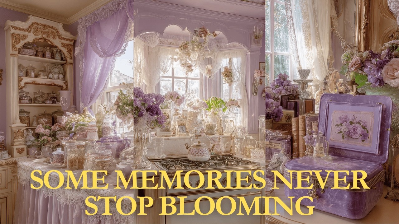 Why This Victorian Easter Decor in Lavender & Antique White Feels So Warm & Heartachingly Familiar