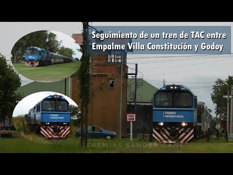 Seguimiento de un tren de TAC entre Empalme Villa Constitución y Godoy. (0766) 8-12-2025.