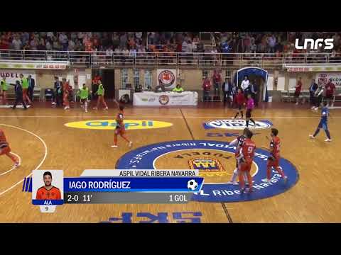 Gol Iago Rodriguez (2-0) Aspil Vidal Ribera Navarra - Peñíscola Rehab Medic. J3, 1Div. LNFS