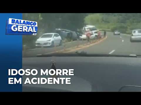 Idoso morre em acidente na PR-445 entre Londrina e Tamarana