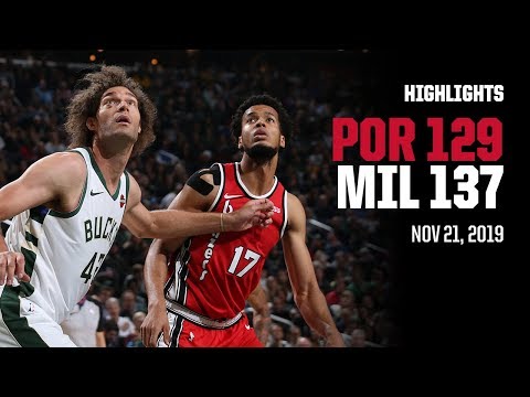 Trail Blazers 129, Bucks 137 | Game Highlights by McDelivery | November 21, 2019
