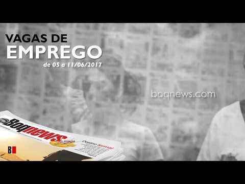 Vagas de Emprego de 05 a 11/06