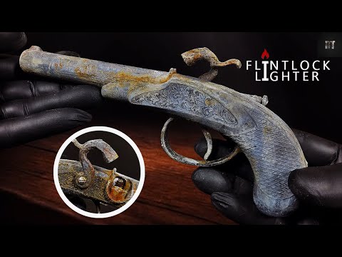 Very Rusty Pistol Lighter Restoration