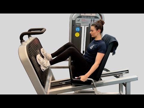 SEATED LEG PRESS Impact NAUTILUS Übungsdurchführung