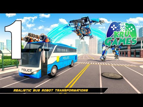 Bus Robot Car Transform War –Police Robot games Gameplay Walkthrough #1 (Android, IOS)