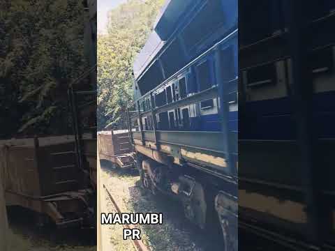 Filmando o trem de carga ! no trem de passageiros. Passando por Marumbi Paraná #train