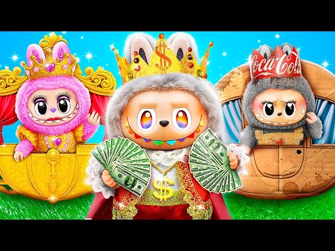 DIY Gold and Cardboard LABUBU Princess! LOL Surprise DIYs