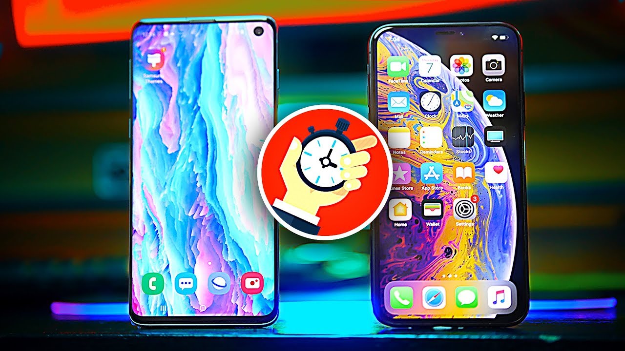 Samsung Galaxy S10 vs iPhone Xs - Speed Test