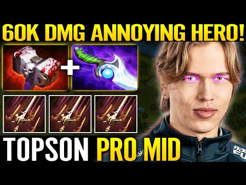 🔥 TOPSON [Pangolier] Midlane 60K Damage Full Effect Most Annoying Hero 7.29 Dota 2 Pro