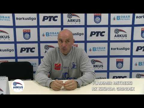 Najava II kola ARKUS lige / trener RK Kikinda Grindex, Vladimir Mitreski
