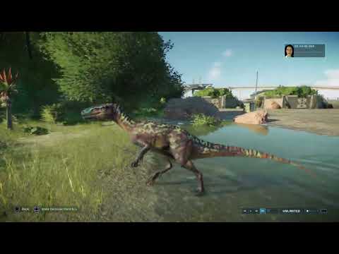 Jurassic World Evolution 2: Australovenator vs compsognathus