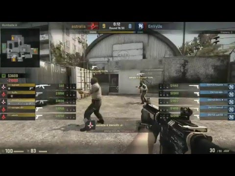 CS׃GO   Device DEAGLE 1 vs 2 vs Team EnVyUS @ ECS League Season 1