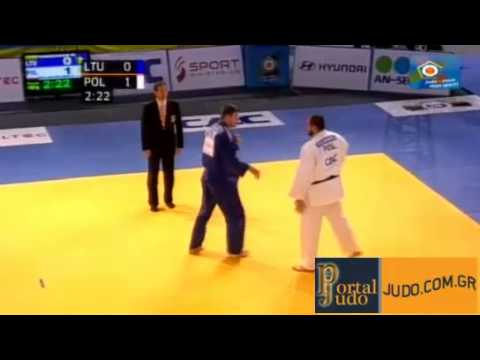 European Judo Championship Vienna 2010 Bronze +100kg Paskevicius (LTU)-Wojnarowicz (POL)