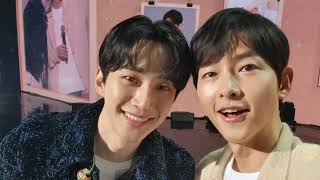 Download lagu SONG JOONG KI & LEE JUNHO'S FANMEET TO SEE HIS SURPRISED EXPRESSION‼️VINCENZO X THE RED SLEEVE mp3